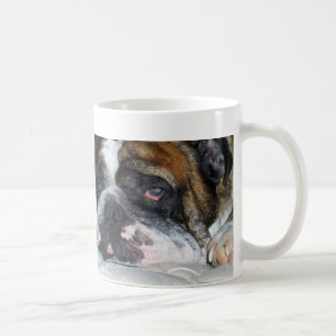Café Caneca inglesa sonolento do buldogue de Sassydog