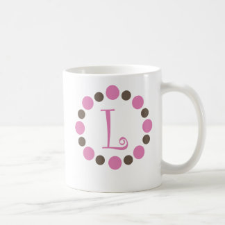 Café Caneca inicial "L " de Dotz