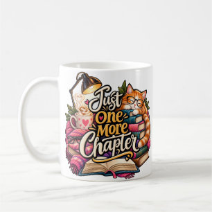 Café Caneca Just One More Chapter Gato Amante de Livr