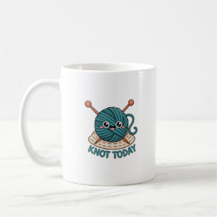 Café Caneca Knot Today Presente Divertido de Tricô e