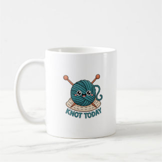 Café Caneca Knot Today | Presente Divertido de Tricô e 
