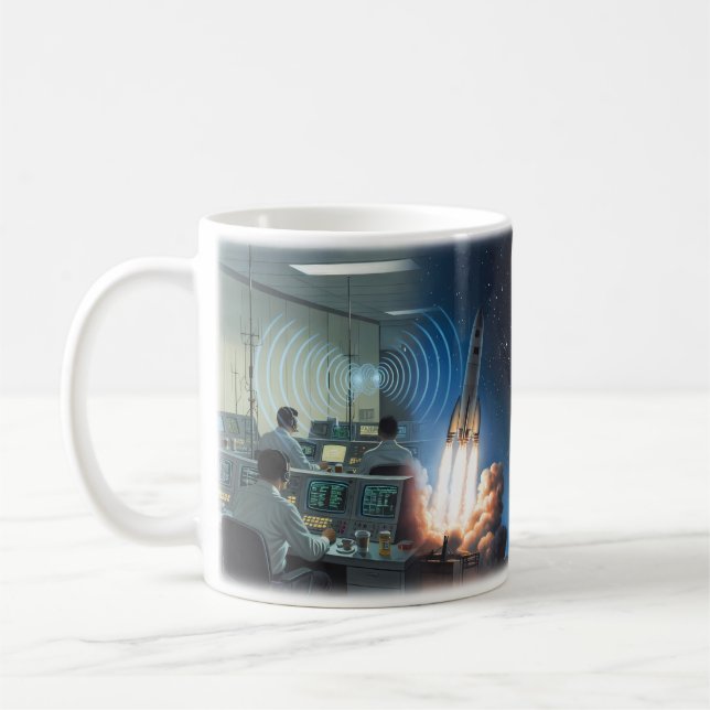 Café Caneca Lançamento de Foguete Space Oddity Starfiel (Esquerda)