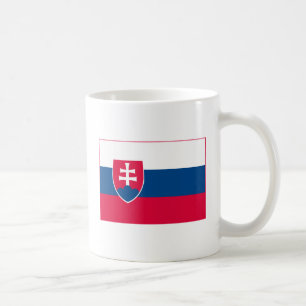 Café Caneca (leve) da bandeira de Slovakia