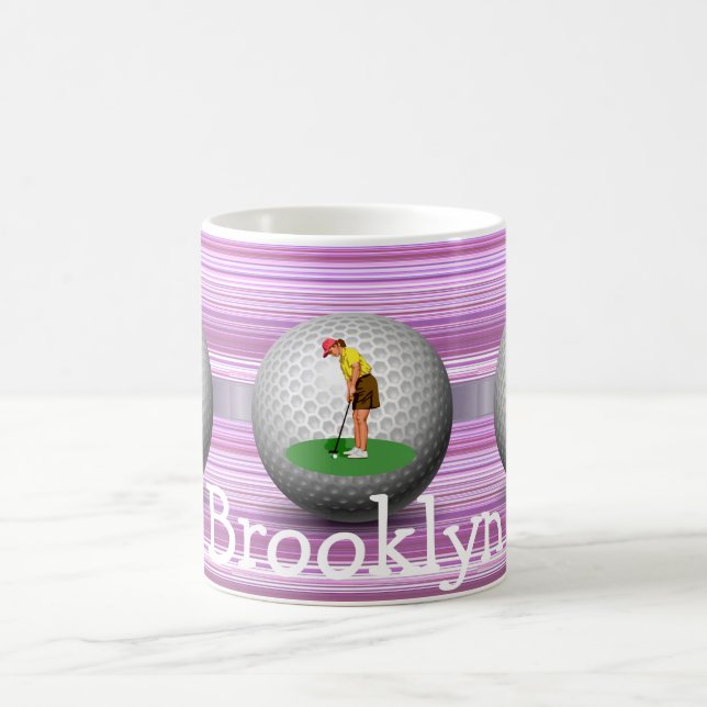Café Caneca Listras Bolas de Golfe Golfista (Centro)