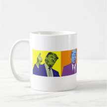Caneca louca das caras de Donald Trump