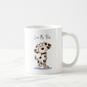 Café Caneca Love My Pup – Ilustração de Cachorro Fofa c