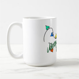 Café caneca luzes de natal