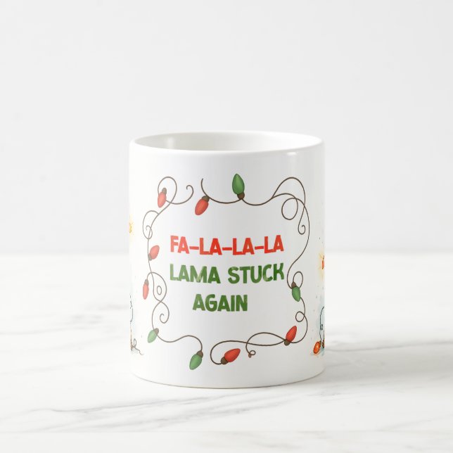 Café Caneca Luzes de Natal Lhama Engraçada (Centro)