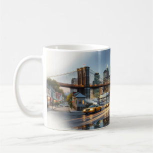 Café Caneca Luzes Noturnas de Manhattan na Broadway