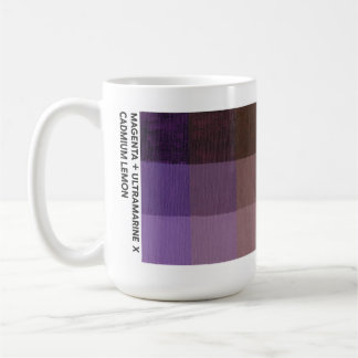 Café Caneca Magenta + Ultramarino x Cádmio Limão de 15
