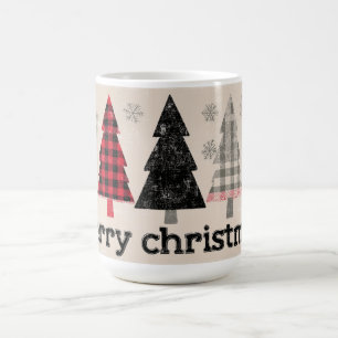 Café 🎄 Caneca Mágica de Natal Xadrez Aconchegante! ☕❄️