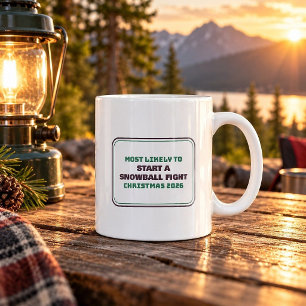 Café Caneca Mais Propenso a Iniciar uma Batalha de Bola