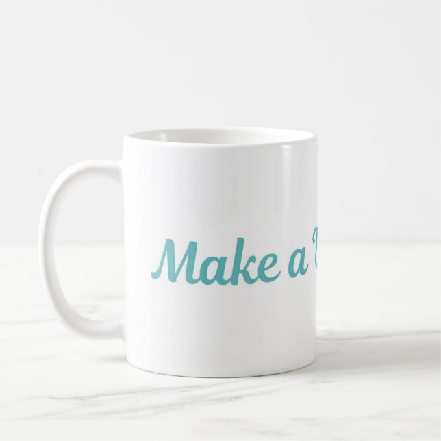 Café Caneca Make a Wish | Presente de Aniversário Fofo (Esquerda)
