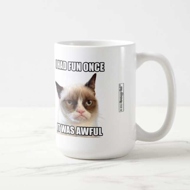 Café Caneca mal-humorada de Cat™ - "eu tive o (Direita)