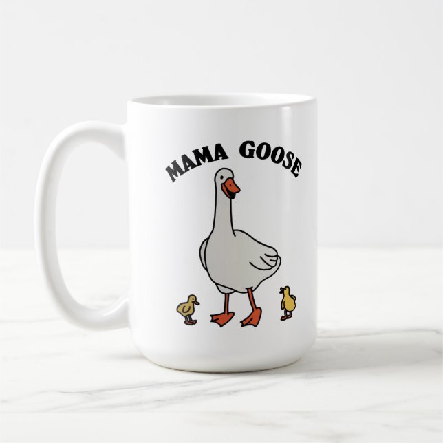 Café Caneca Mama Goose, Caneca de Cerâmica Fofo Dia das (Esquerda)