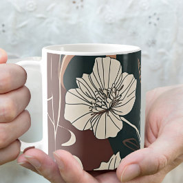 Café Caneca Manhã de Bênção Outono Noir em Flor