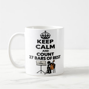 Café Caneca Mantenha a Calma e Conte 37 Compassos de Pa