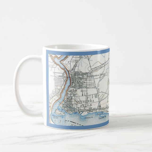 Café Caneca Mapa da Cachoeira de Niagara (Esquerda)
