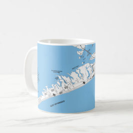 Café Caneca Mapa da Praia de Galveston