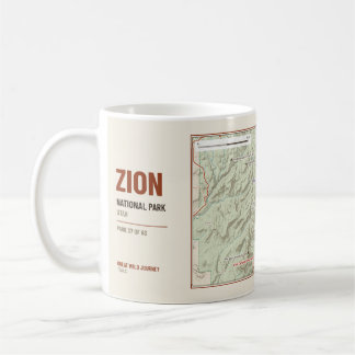 Café Caneca Mapa da Trilha de Hiking do Parque Nacional