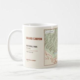 Café Caneca Mapa da Trilha de Hiking do Parque Nacional