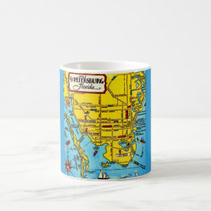 Café Caneca Mapa de St. Petersburg Flórida