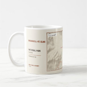 Café Caneca Mapa de Trilha do Parque Nacional Wrangell–