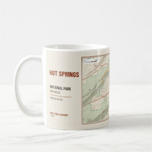 Café Caneca Mapa do Trilha de Hiking do Parque Nacional