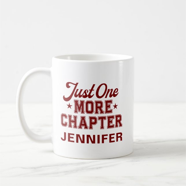 Café Caneca Maroon Just One More Chapter Adoradora de L (Esquerda)