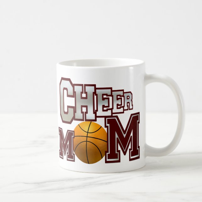 Café Caneca Maroon Mãe de Torcedor de Basquete (Direita)