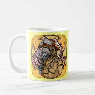 Café Caneca Máscara de Bombeiro