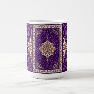 Café Caneca Medalhão de Ameixa Real Persa Presente Vint