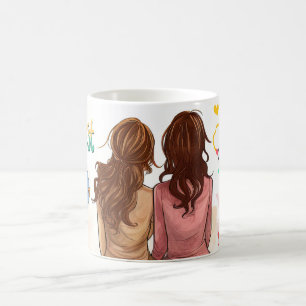 Café Caneca Melhores Amigos Para Sempre com Crianças de