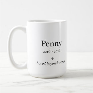 Café Caneca Memorial Personalizada para Animais de Esti