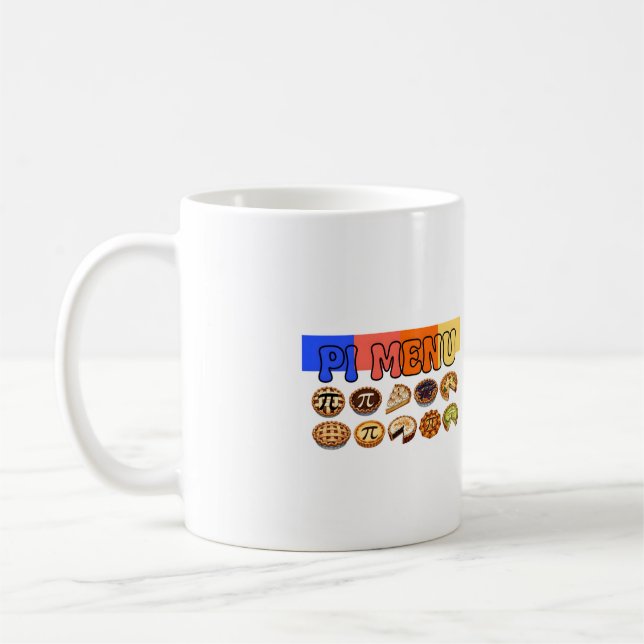 Café Caneca Menu Pi Caneca Trendy – Humor de Matemática (Esquerda)