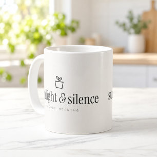 Café Caneca Minimalista de Boas Vindas com Luz Solar e