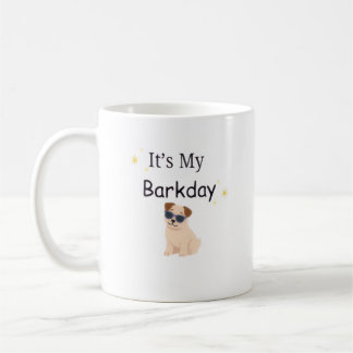Café Caneca Minimalista de Cachorro It's My Barkday