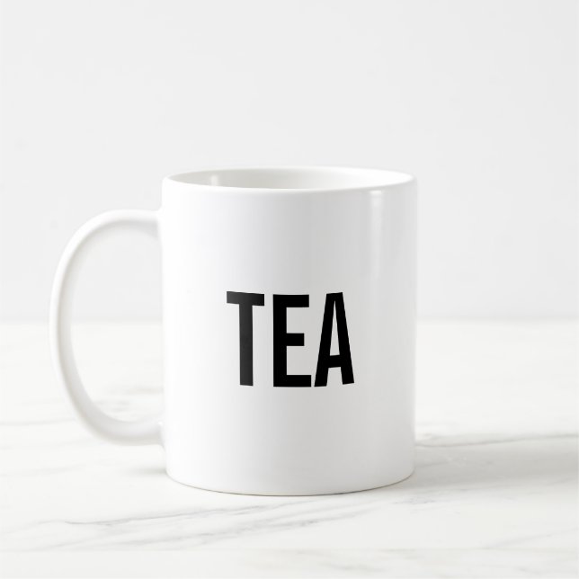 Café Caneca minimalista de chá (Esquerda)