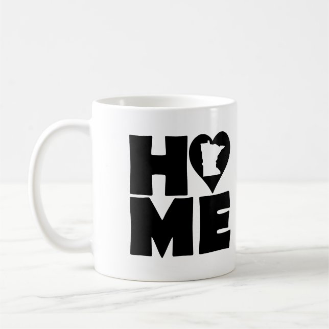 Café Caneca Minnesota Home Heart State ou Caneca de Via (Esquerda)