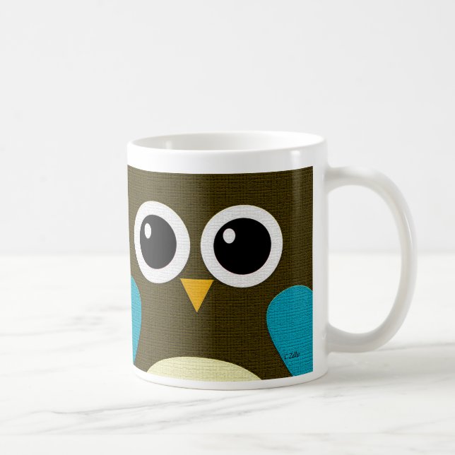 Café Caneca moderna da coruja de buzina (Direita)