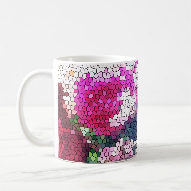 Café Caneca Mosaico de Rosa (Esquerda)