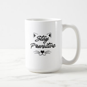 Café Caneca Motivacional para Amantes de Gatos Fique Pa