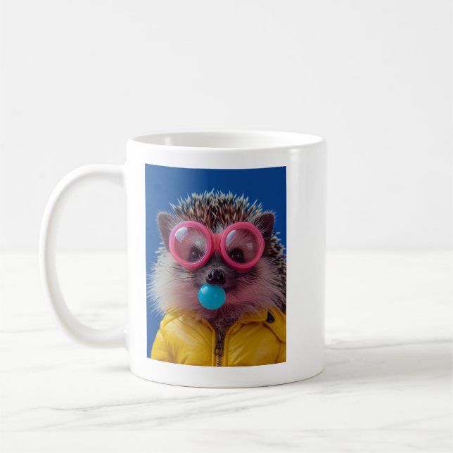 Café Caneca Motivacionalouriço Fofo de Chiclete Seja Ge (Esquerda)