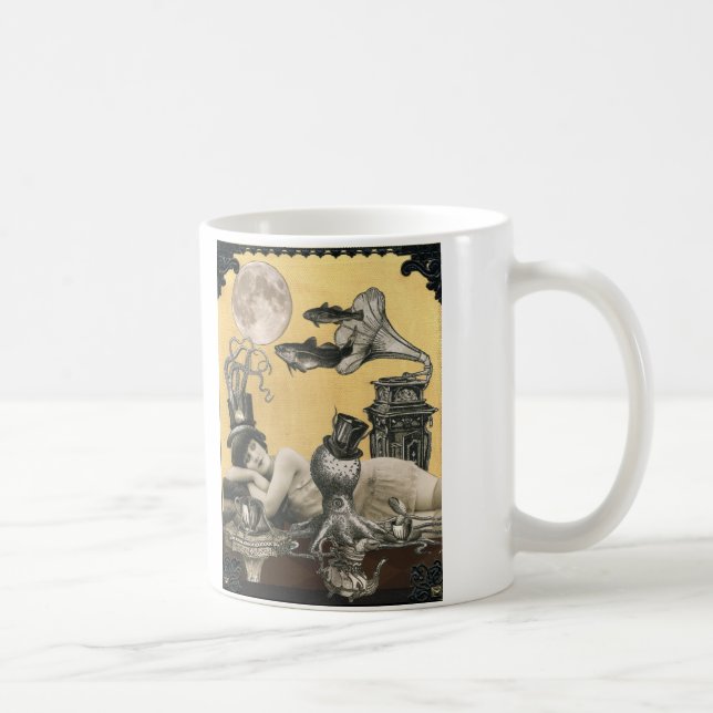 Café Caneca musical do polvo de Steampunk (Direita)