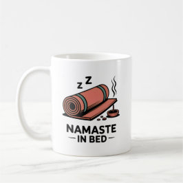 Café Caneca Namaste na Cama – Presente Divertido de Yog