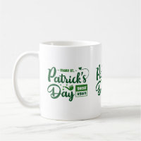 Caneca Negrito Verde Citação Irlandesa Dia de São