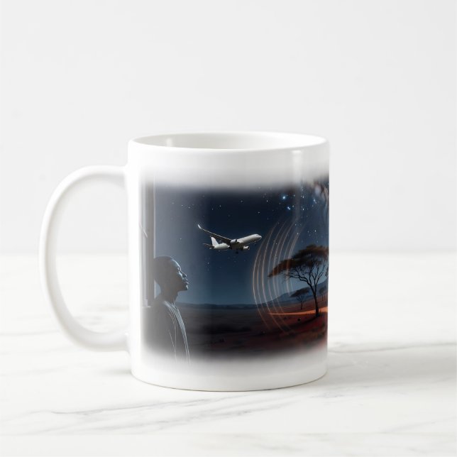Café Caneca Noite de Adeus da Via Láctea na Savana Afri (Esquerda)