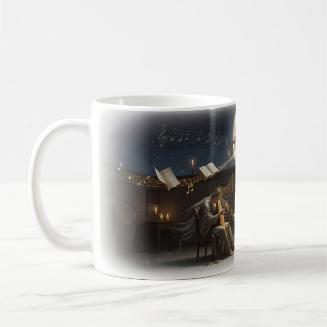 Café Caneca Noite de Harpa ao Luar Musa Celestial Ascen (Esquerda)