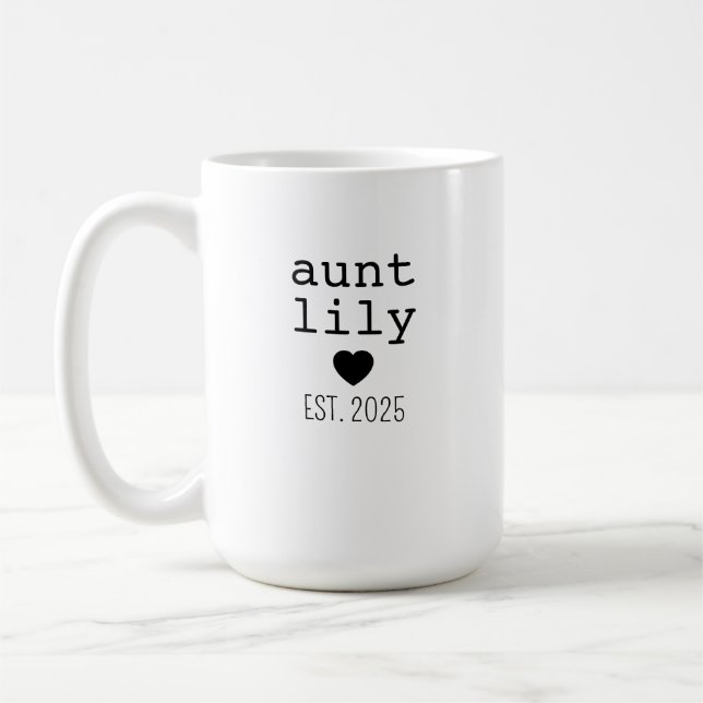 Café Caneca Nome da Tia Personalizada, Presente de Aniv (Esquerda)