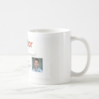 Café Caneca Nome Personalizado Estilo Busca de Médico –